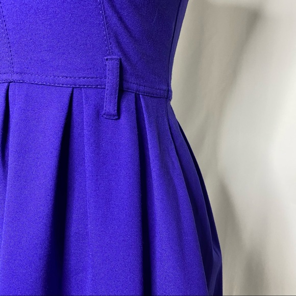 Theory Blue Fit n Flare Sleeveless Dress - Picture 5 of 12